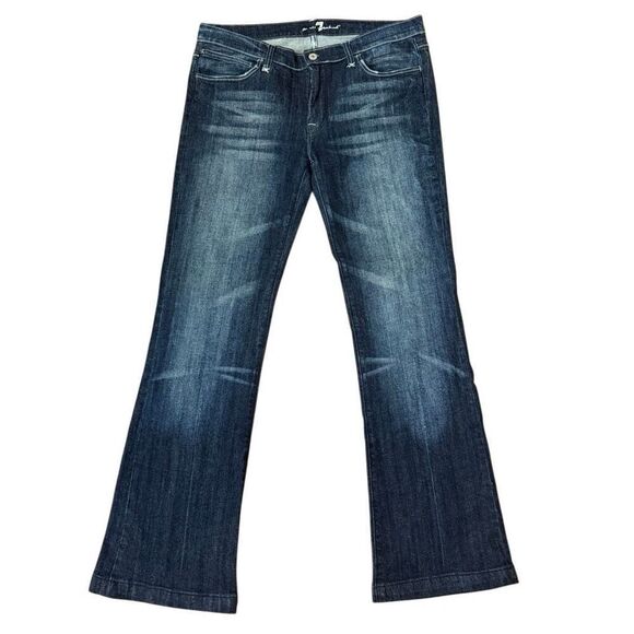 7 for All Mankind Bootcut Jeans Dark Wash Size 31 - Picture 5 of 5